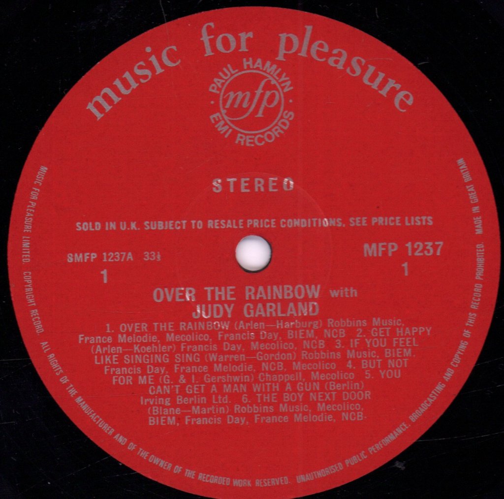 Judy Garland - Over The Rainbow With - Lp