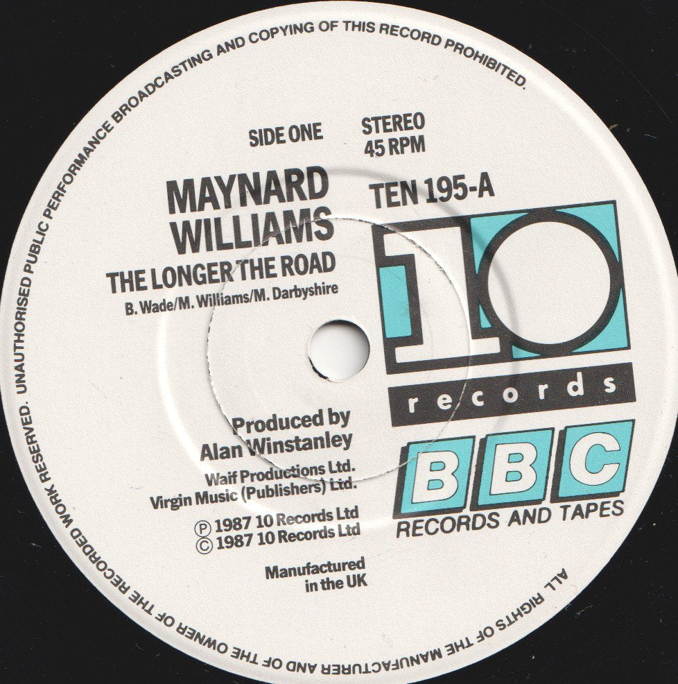 Maynard Williams - Longer The Road - 7 Inch