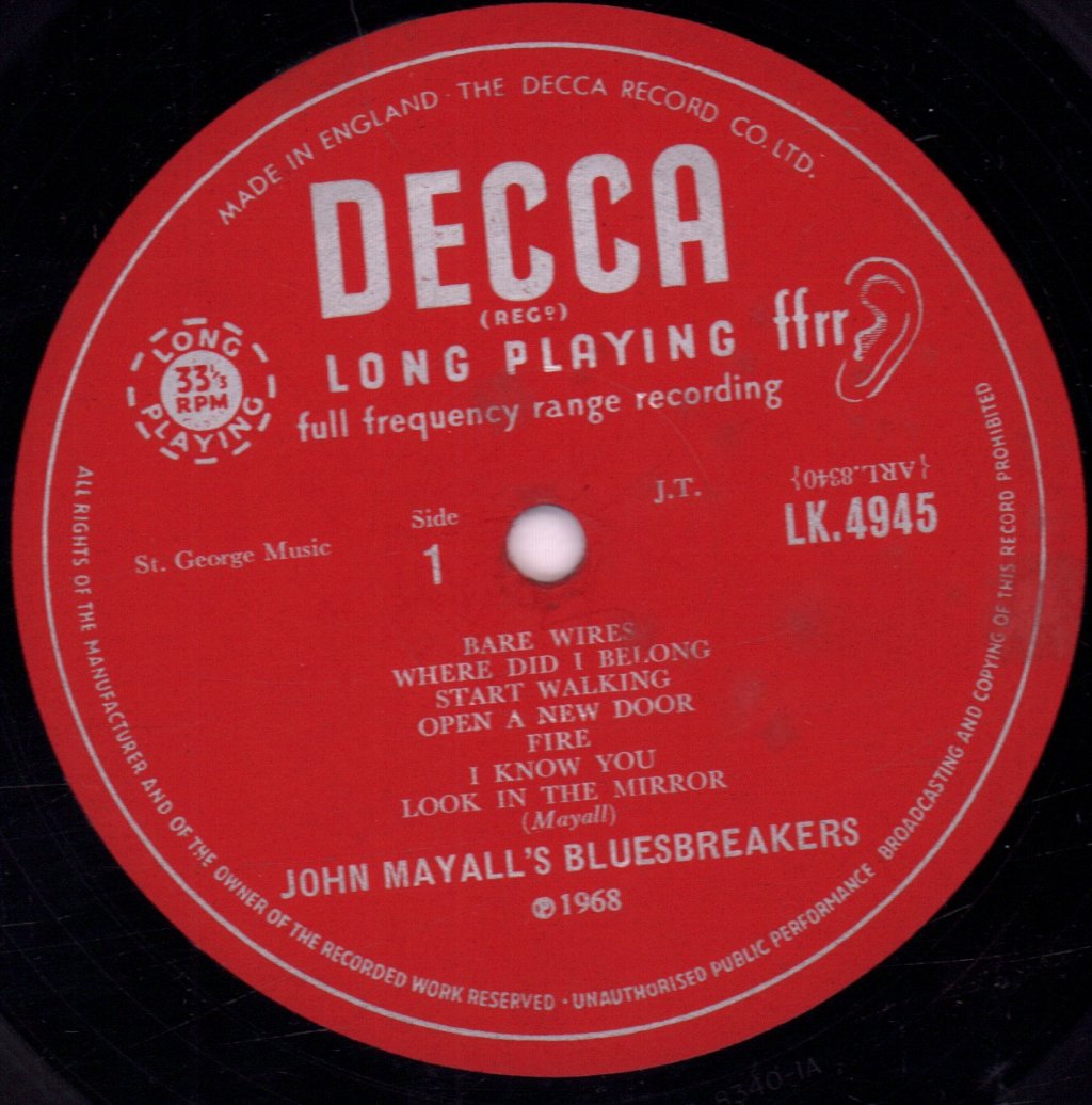 John Mayall's Bluesbreakers - Bare Wires - Lp