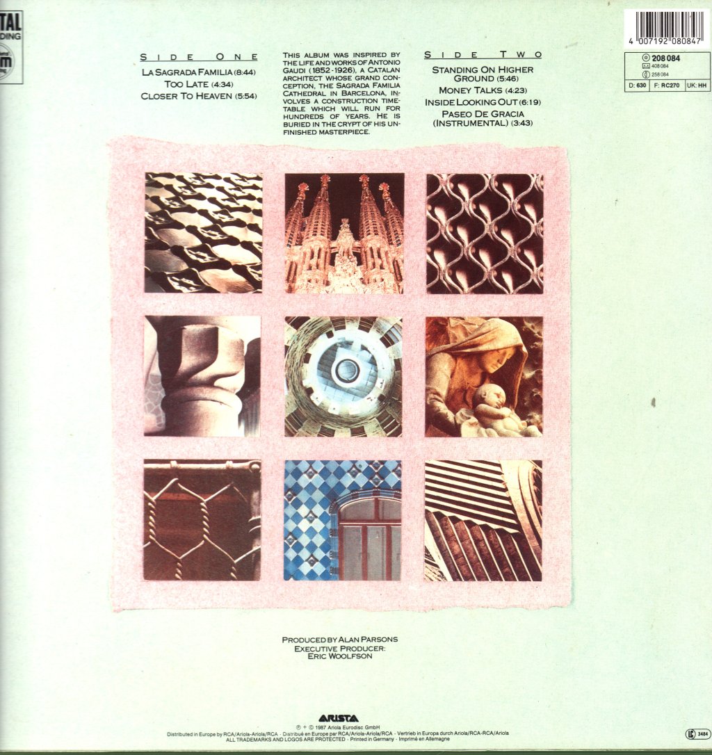 Alan Parsons Project - Gaudi - Lp