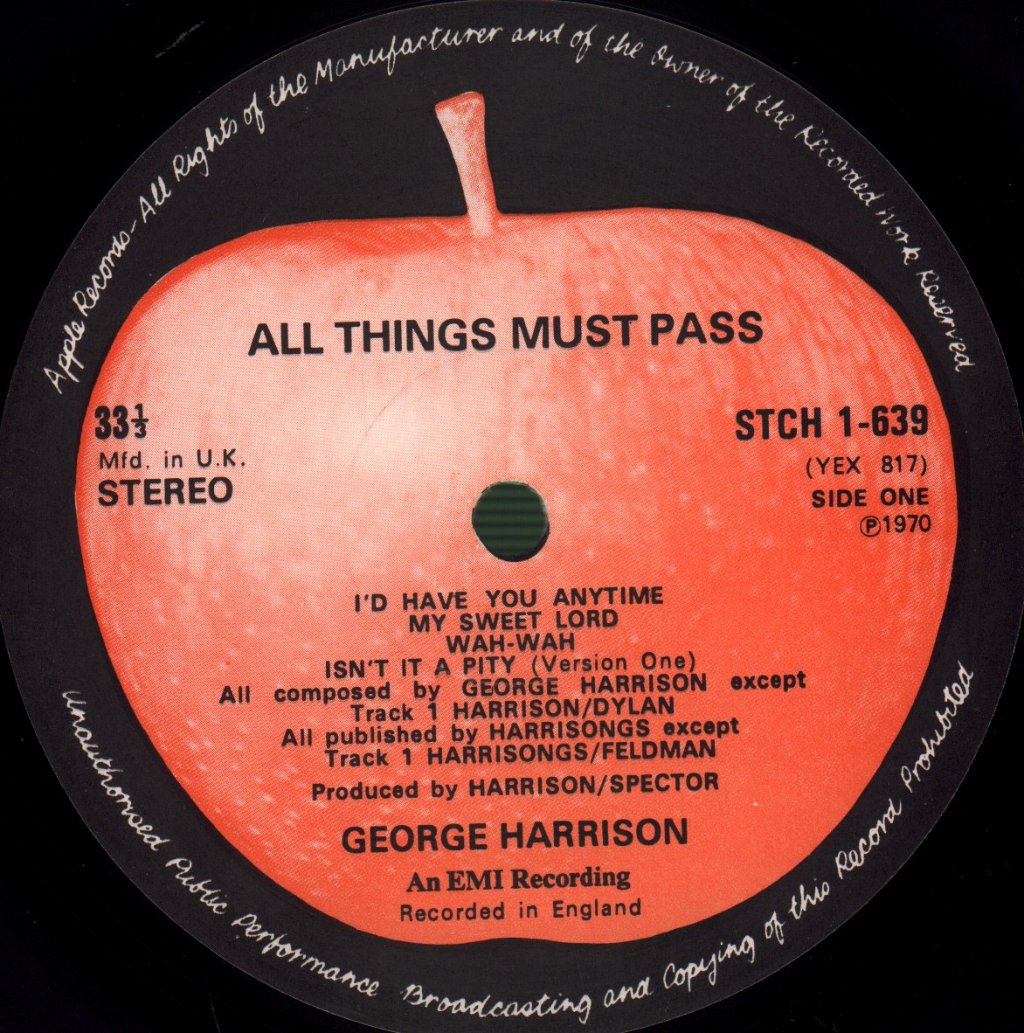 George Harrison - All Things Must Pass - Triple Lp