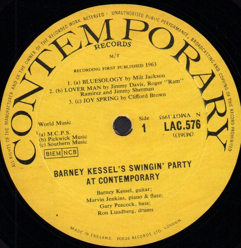 Barney Kessel - swingin' party - Lp