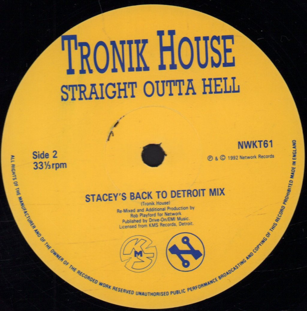 tronik house - Straight Outta Hell - 12 Inch