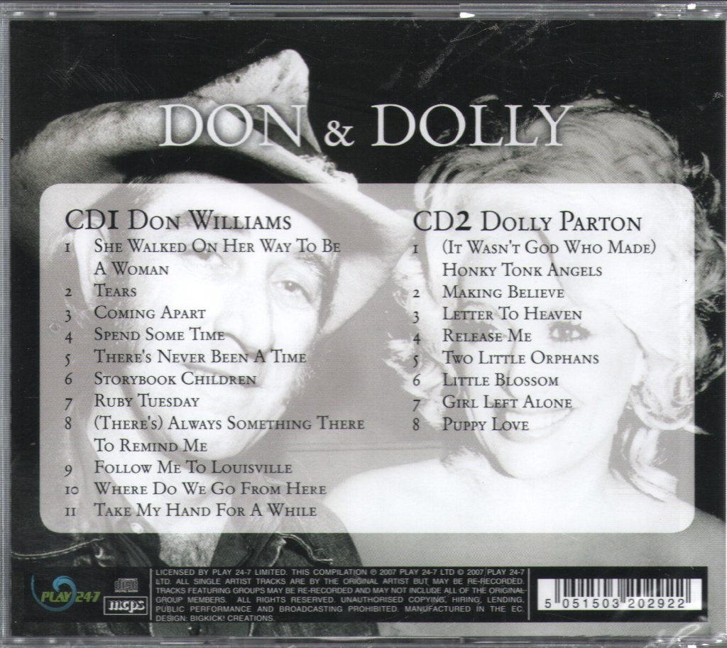 Don Williams & Dolly Parton - Don & Dolly - Greatest Hits - Double Cd