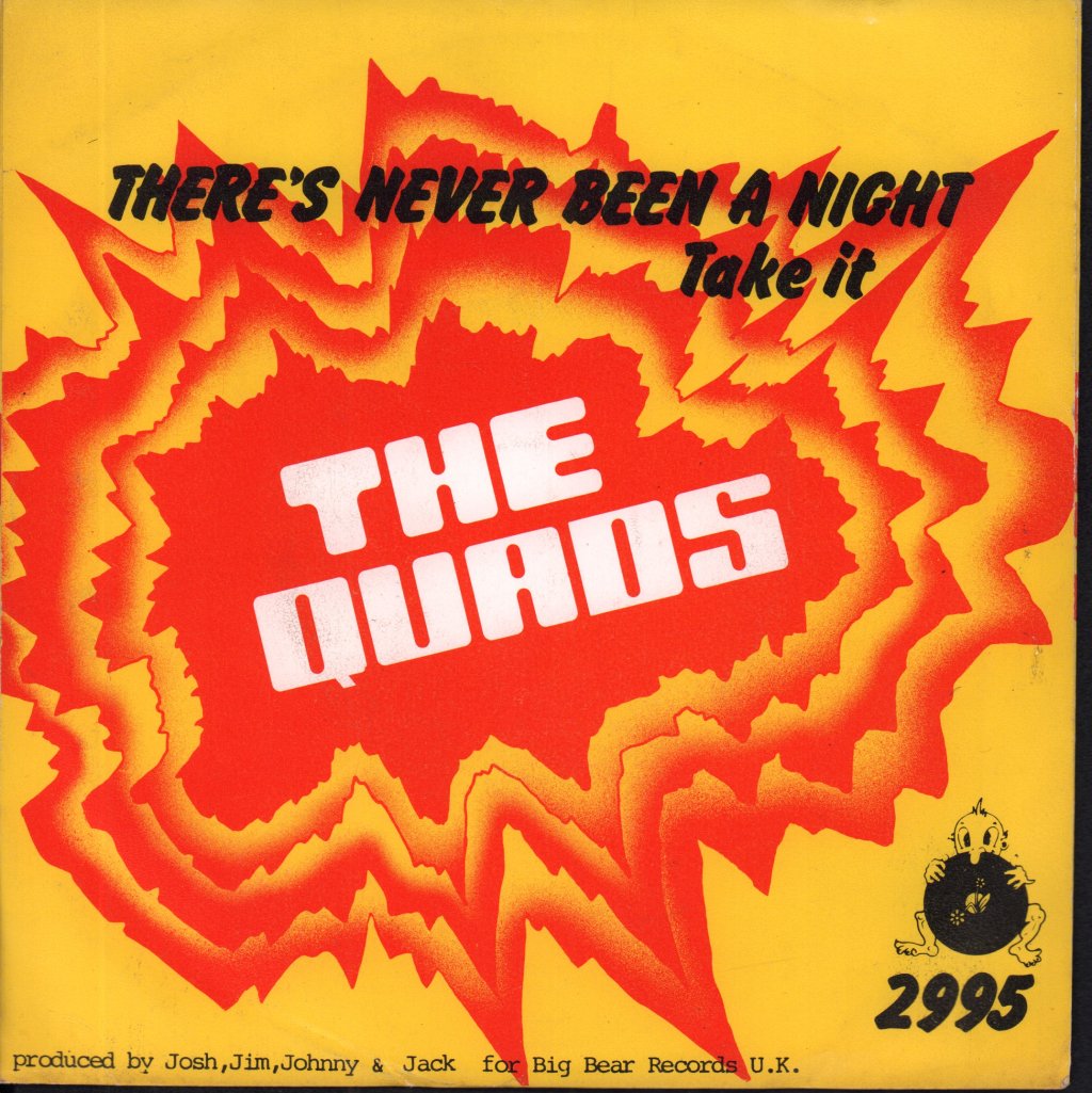 Quads - There's Never Been A Night - 7 Inch