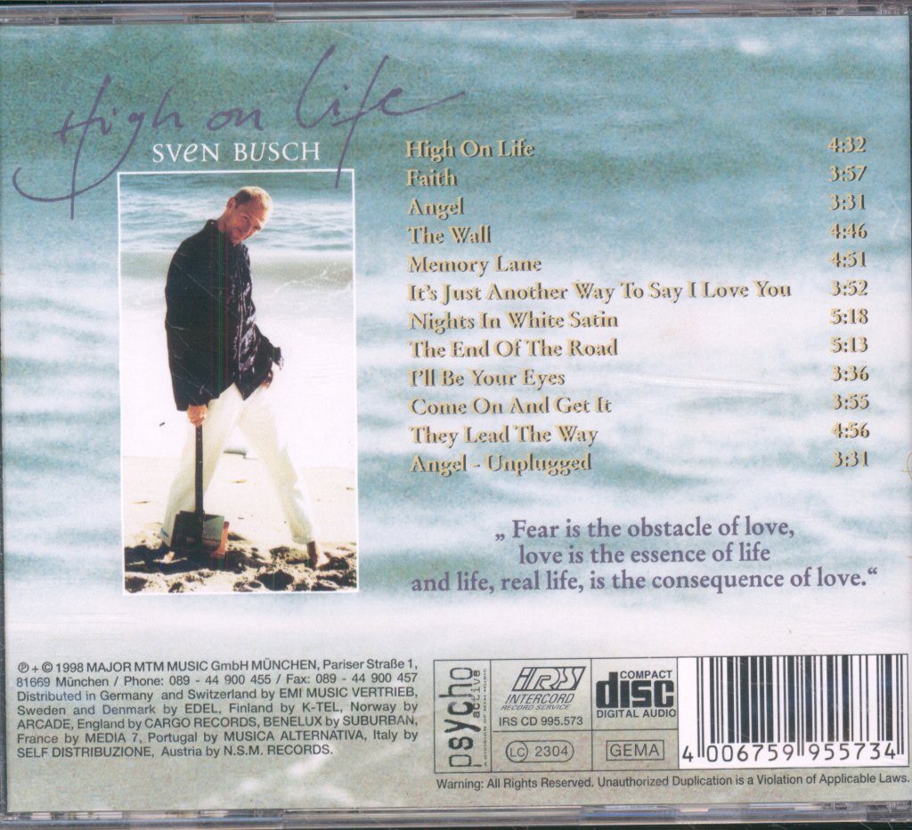 Sven Busch - High On Life - Cd
