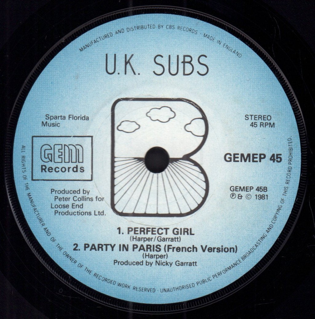 UK Subs - Keep On Running - 7 Inch