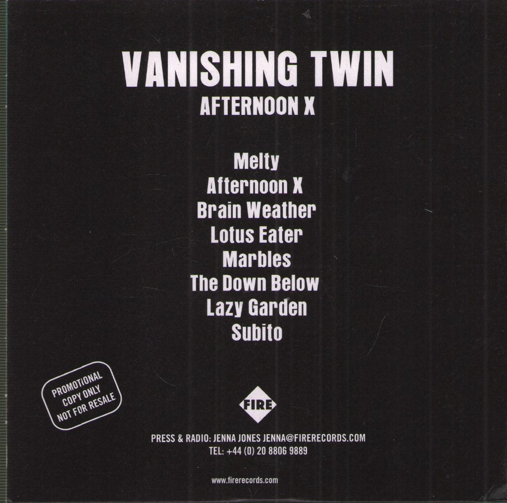 Vanishing Twin - Afternoon X - Cd