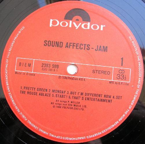 Jam - Sound Affects - Lp