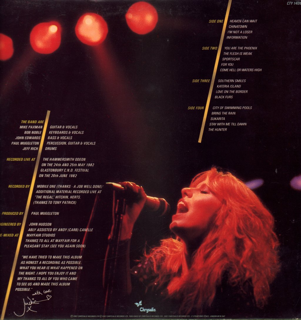 Judie Tzuke - Road Noise - Double Lp