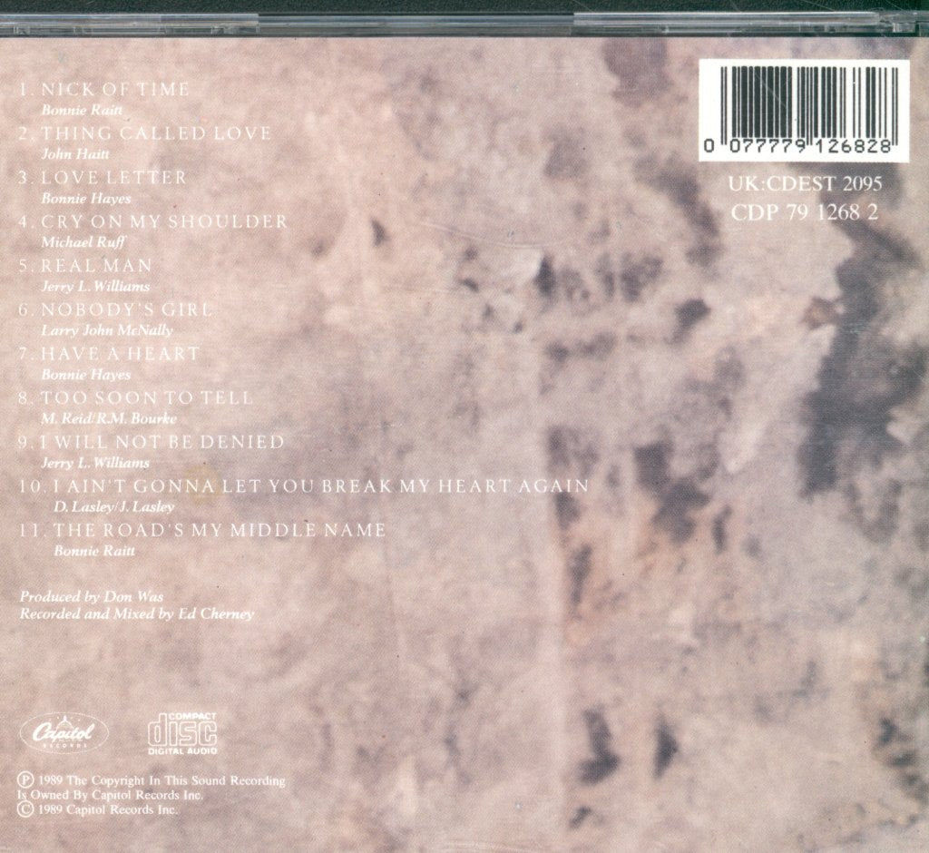 Bonnie Raitt - Nick Of Time - Cd