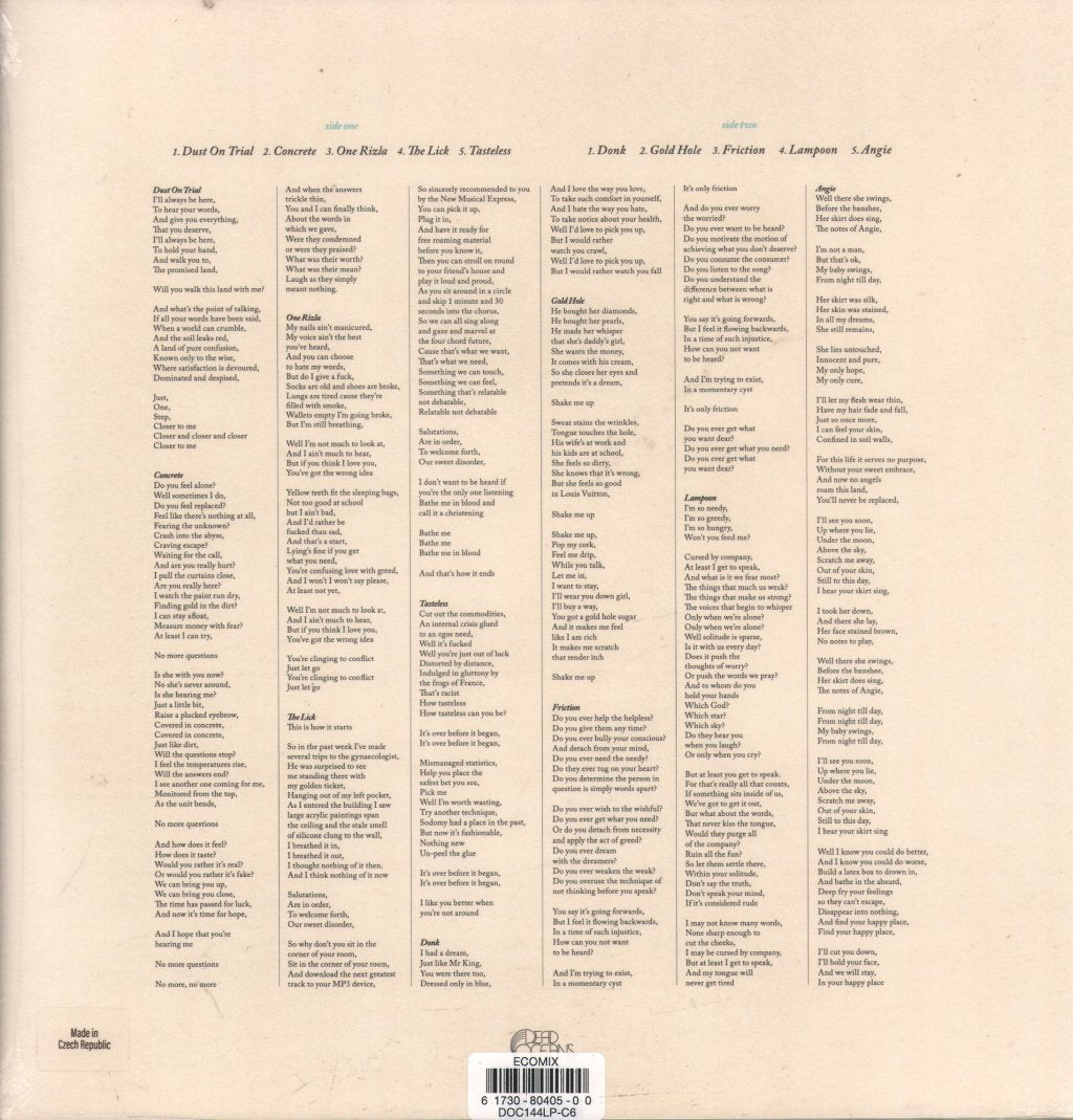 Shame - Songs of Praise - Lp
