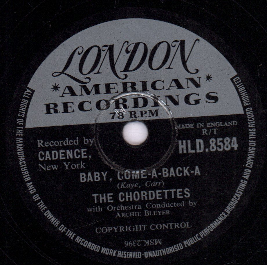 Chordettes - Lollipop - 78