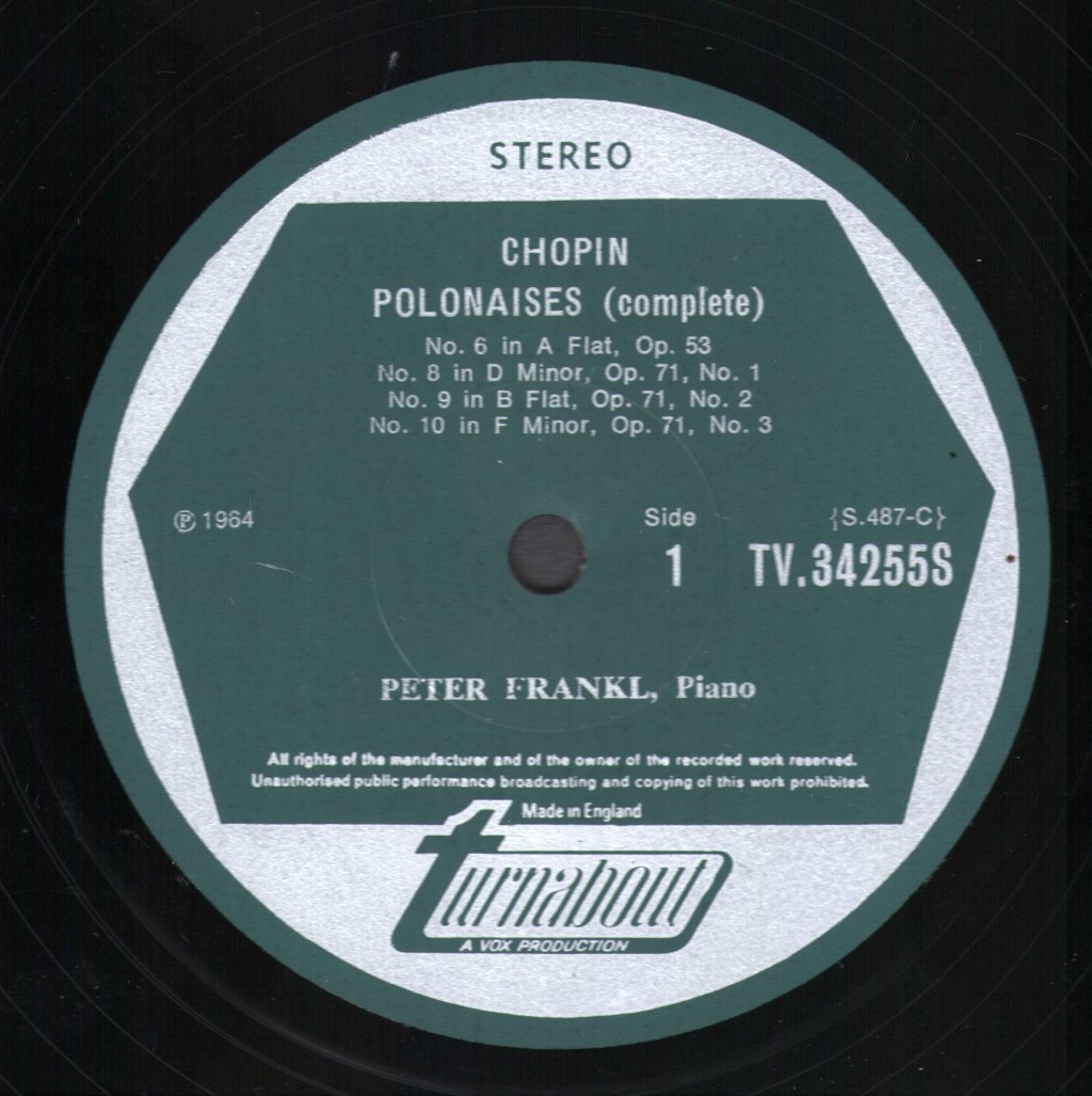 Peter Frankl - Chopin - Polonaises (Complete) Volume 2 - Lp