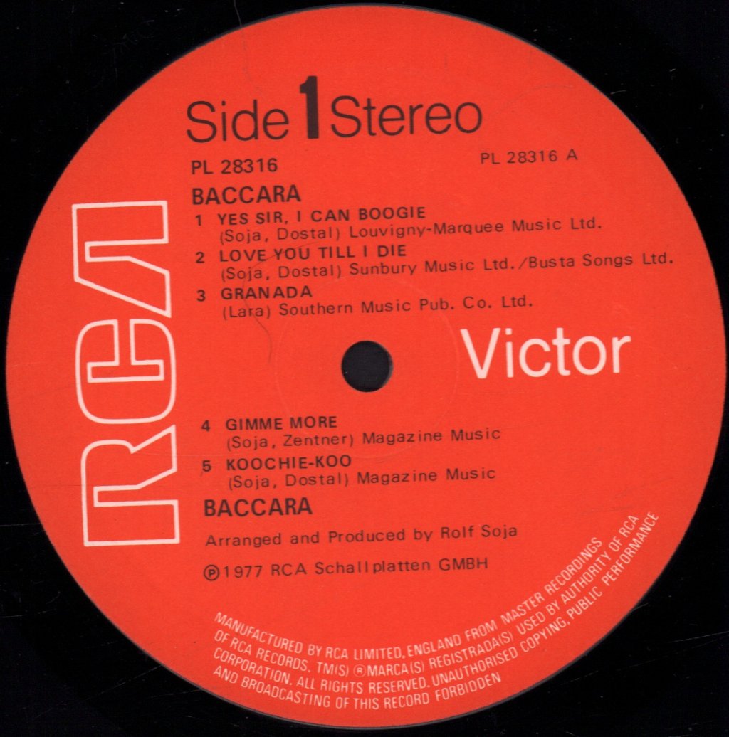 Baccara - Baccara - Lp
