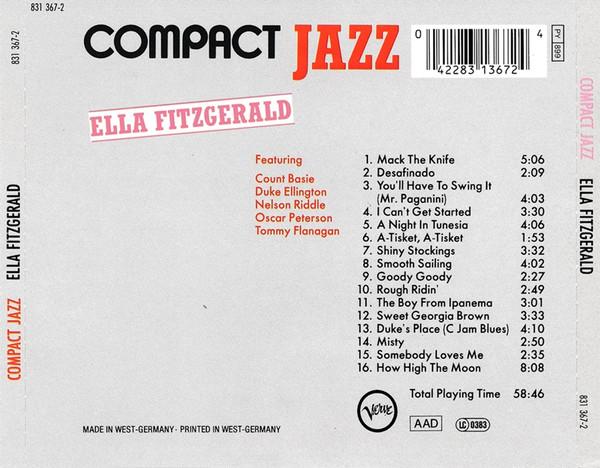 Ella Fitzgerald - Ella Fitzgerald - Cd