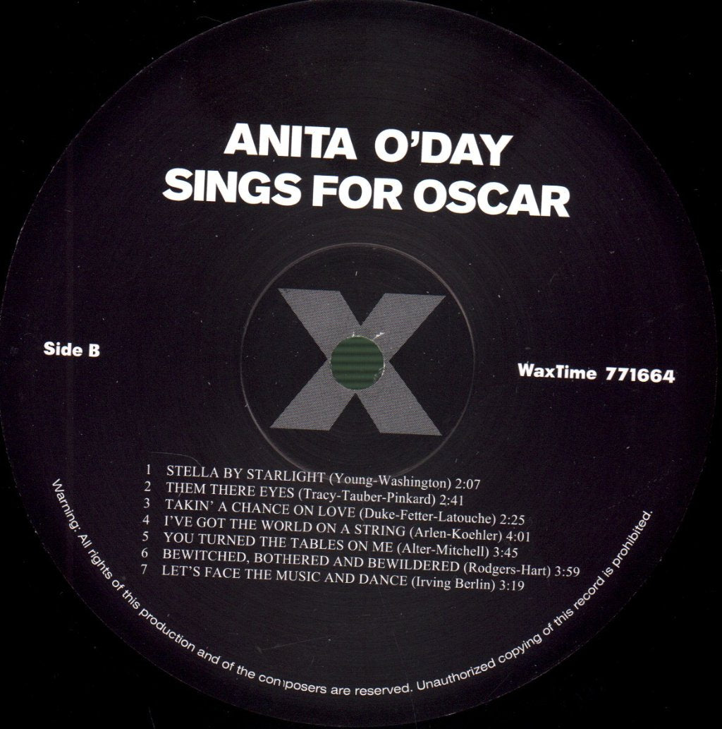 Anita O'Day - Anita Sings For Oscar - Lp
