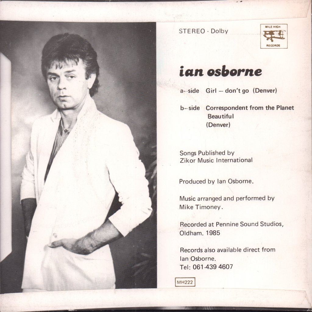 Ian Osborne - Girl Don't Go - 7 Inch