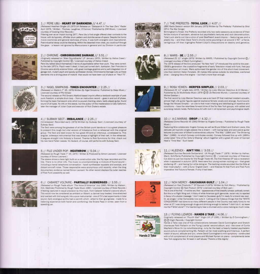 Various Artists - Fame Jon Savage's Secret History Of Post-Punk 1978-81 - Double Lp