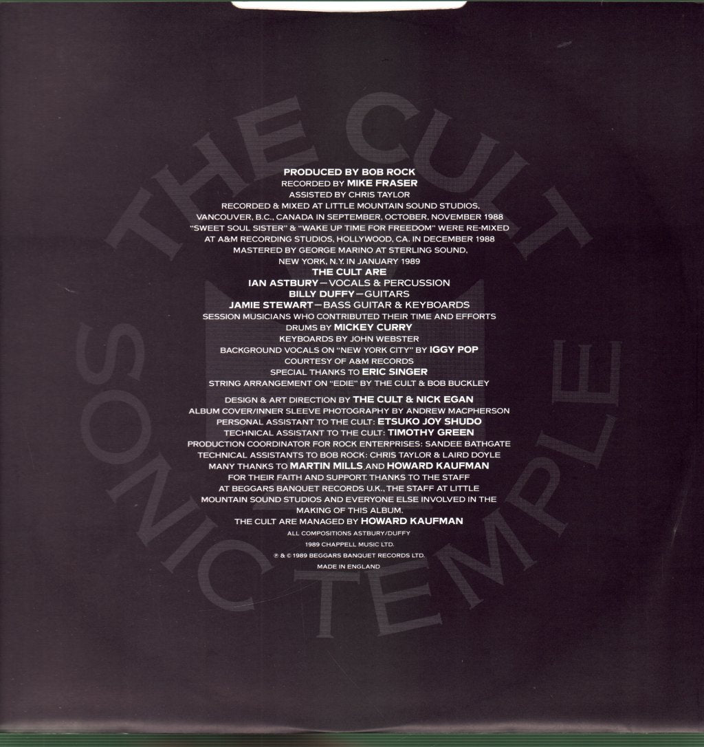 Cult - Sonic Temple - Lp