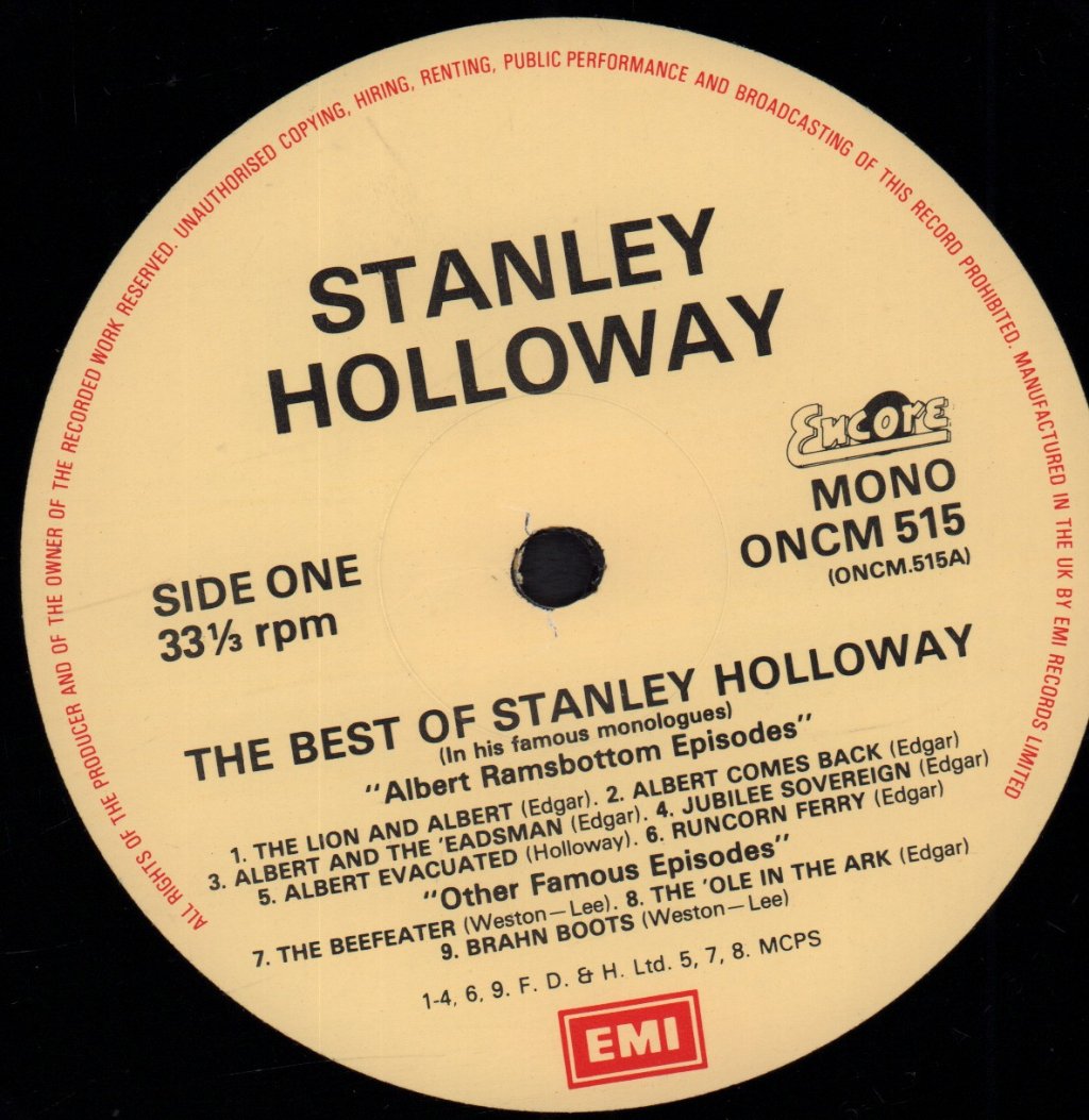 Stanley Holloway - Best Of - Lp
