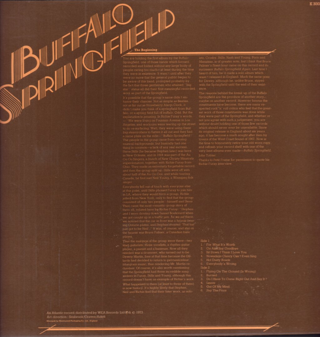 Buffalo Springfield - Beginning - Lp