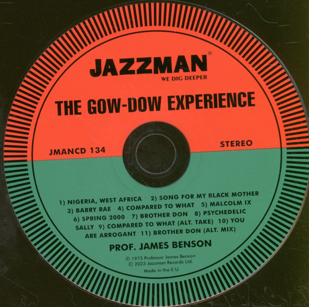Prof James Benson - Gow-Dow Experience - Cd
