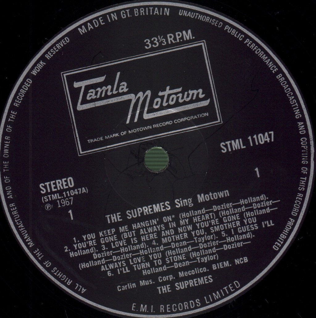 Supremes - Supremes Sing Motown - Lp