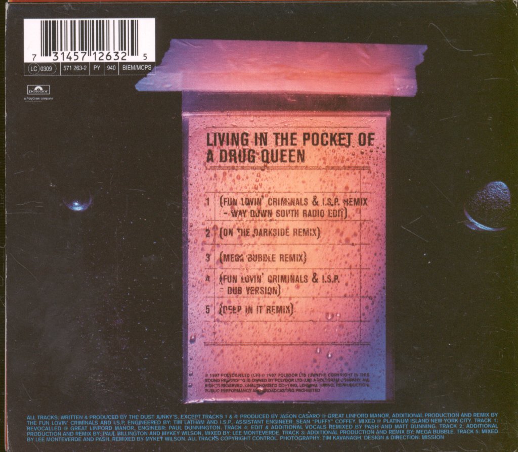 Dust Junkys - Living In The Pocket Of A Drug Queen - Cd