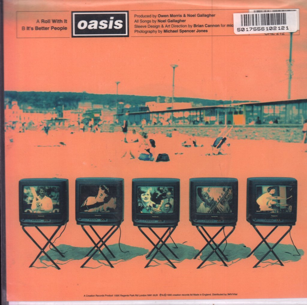 Oasis (Manchester Group) - Roll With It - 7 Inch