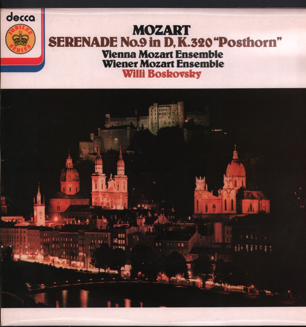 Willi Boskovsky / Vienna Mozart Ensemble - Mozart - Serenade No.9 In D, K.320 Posthorn - Lp