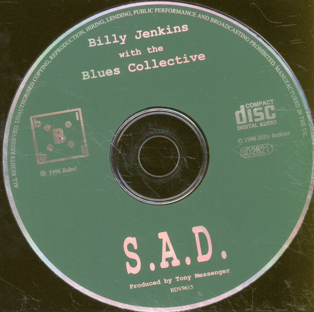 Billy Jenkins With The Blues Collective - S.A.D. - Cd