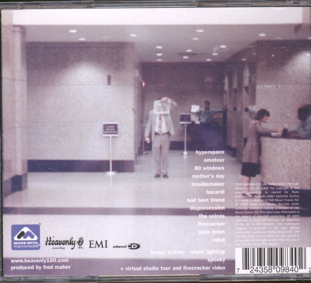 Nada Surf - Proximity Effect - Cd