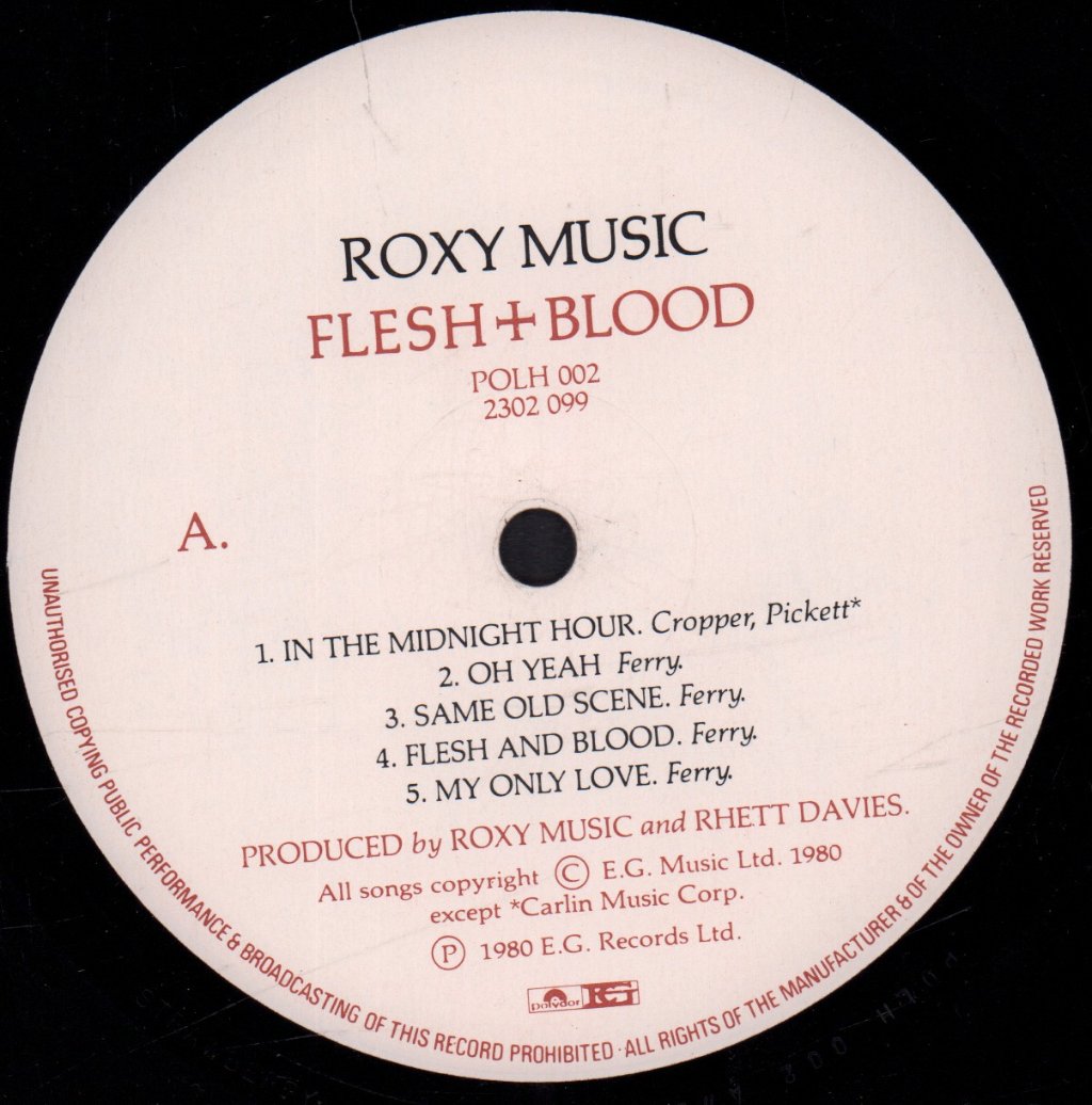 Roxy Music - Flesh And Blood - Lp