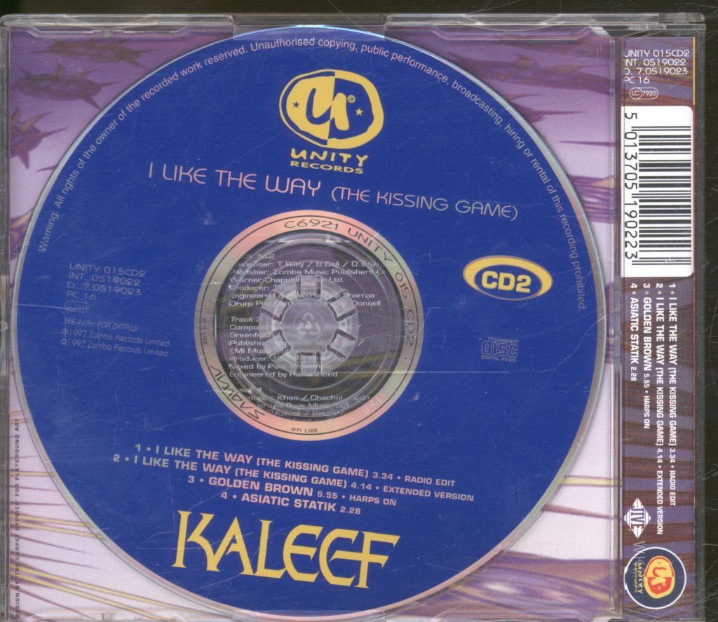 Kaleef - I Like The Way (The Kissing Game) - Cd