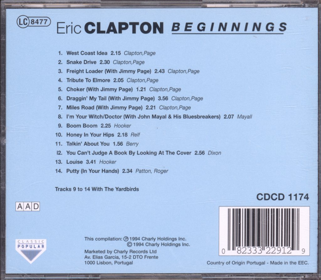 Eric Clapton - Beginnings - Cd