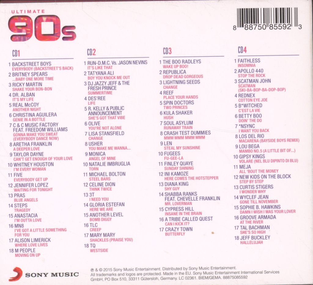 Various Artists - Ultimate 90s - Cd Set