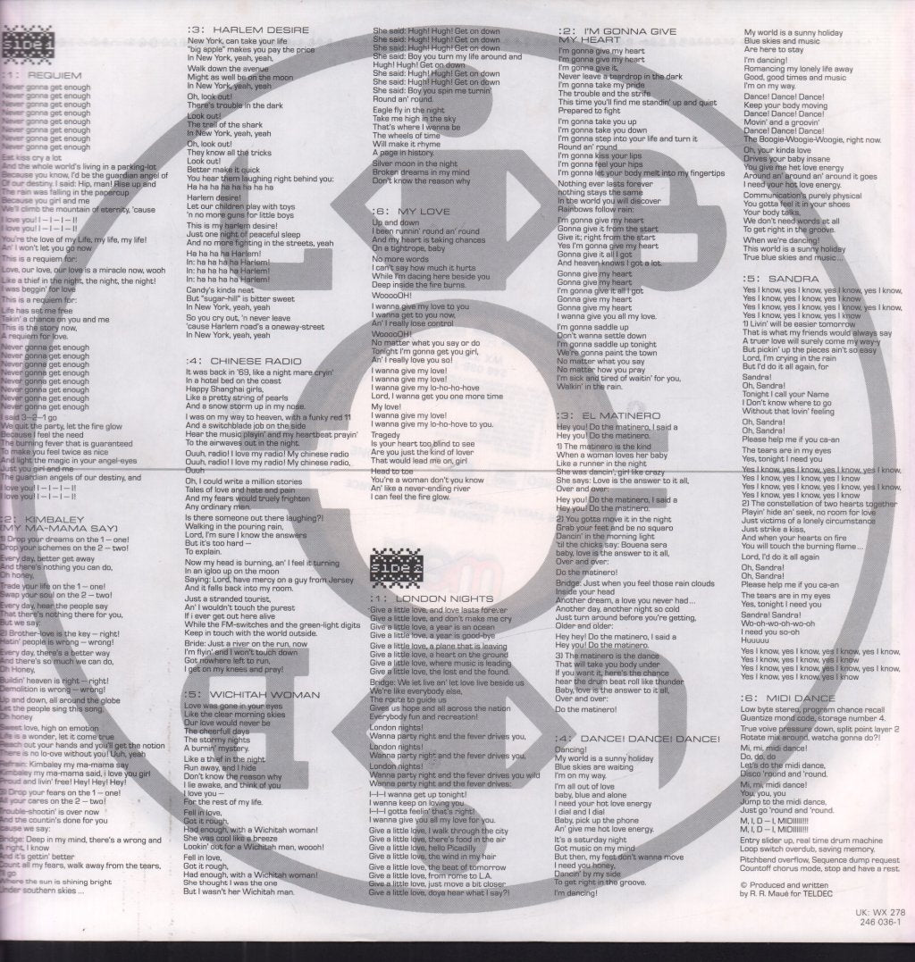 London Boys - Twelve Commandments Of Dance - Lp