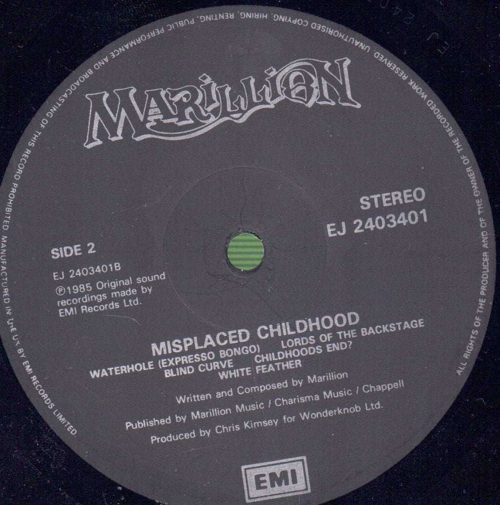Marillion - Misplaced Childhood - Lp
