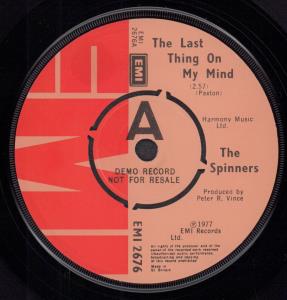 Spinners (Folk Group) - Last Thing On My Mind - 7 Inch