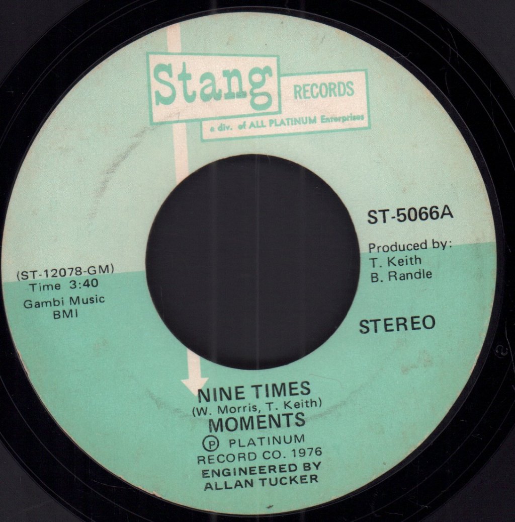 Moments (70'S Group) - Nine Times - 7 Inch