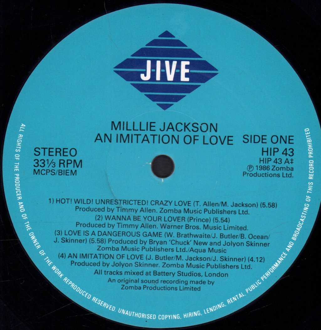 Millie Jackson - An Imitation Of Love - Lp