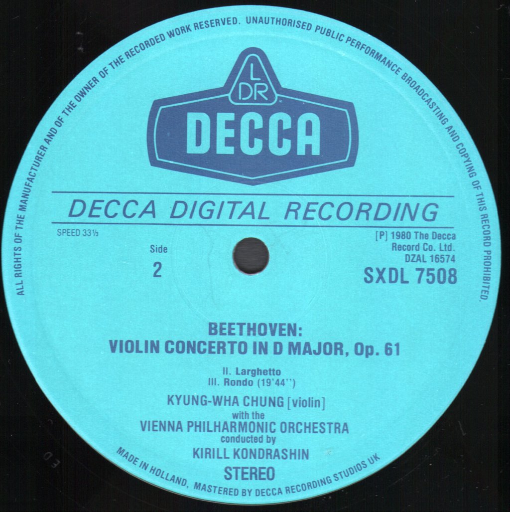 Kyung Wha Chung - Beethoven Violin Concerto - Lp
