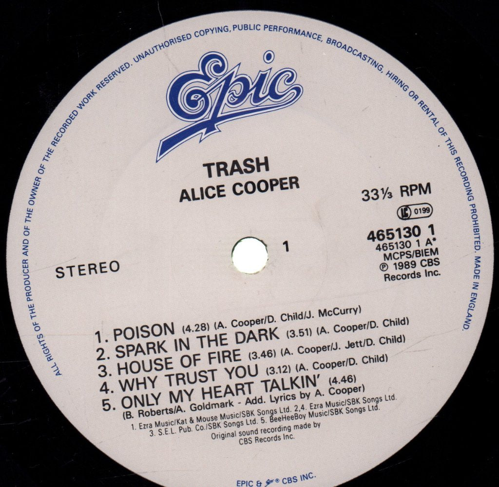 Alice Cooper - Trash - Lp