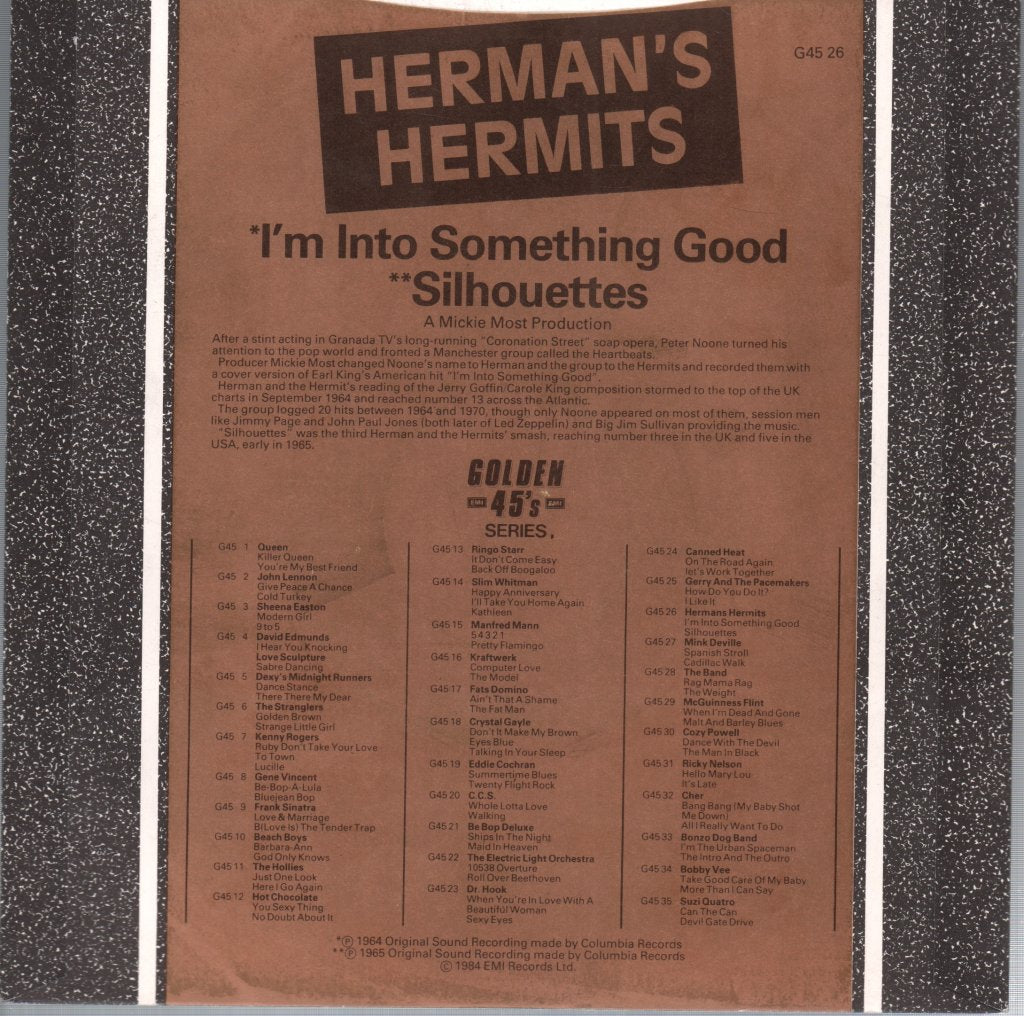 Herman's Hermits - I'm Into Something Good - 7 Inch