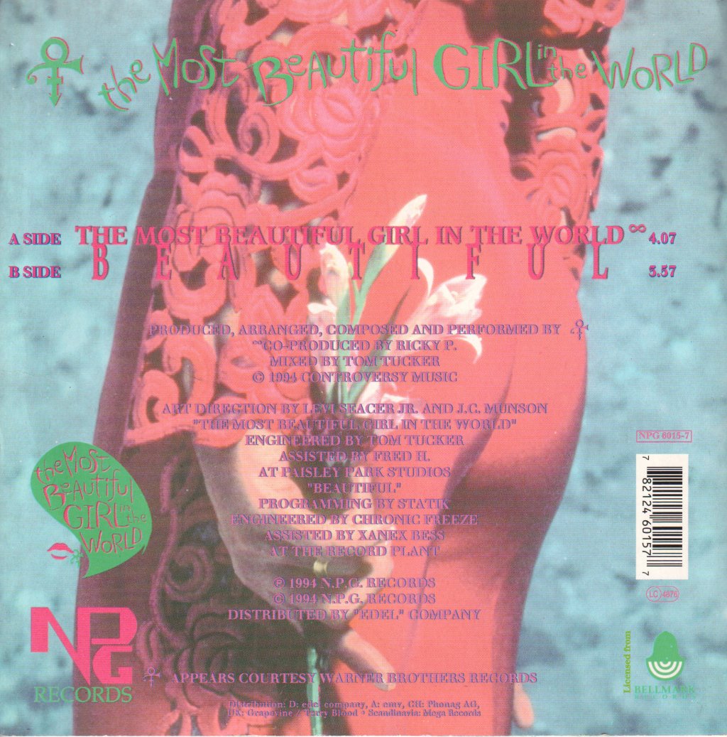 Prince - Most Beautiful Girl In The World - 7 Inch