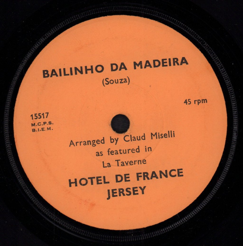 Unknown Artist - Bailinho Da Madeira - 7 Inch
