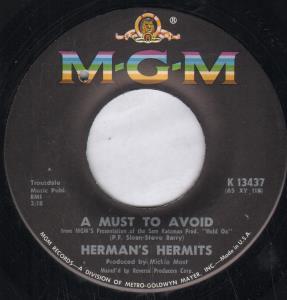 Herman's Hermits - A Must To Avoid - 7 Inch