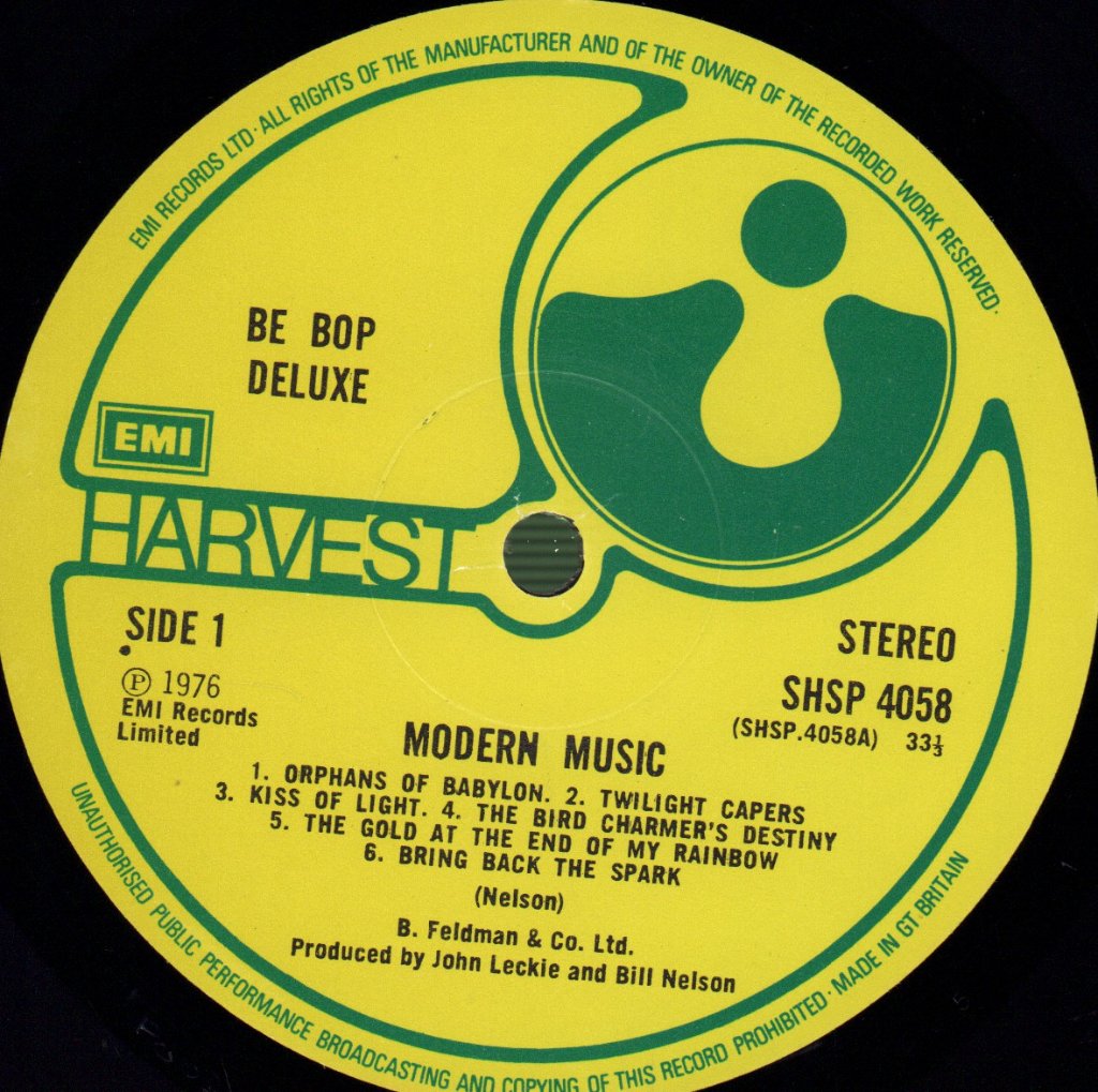 Be Bop Deluxe - Modern Music - Lp