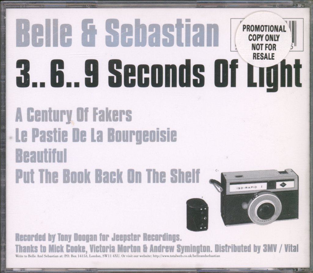 Belle & Sebastian - 3.. 6.. 9 Seconds Of Light - Cd